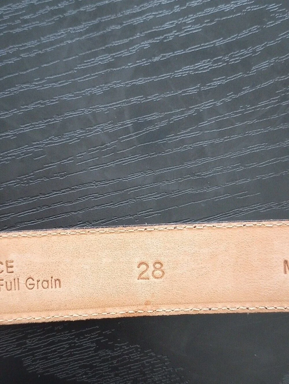 Black Genuine Leather Belt with Golden Buckle Croc-embossed Italy Made